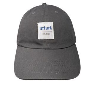 Intuit Est. 1983 Patch Slideback Hat Gray One Size Quake City Caps